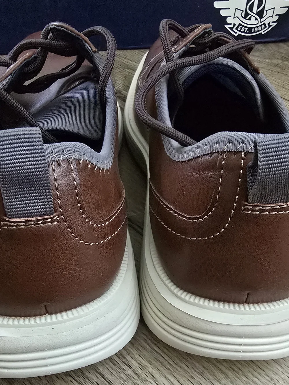 Dockers Mens Brown Casual Leather Lace-Up Shoes